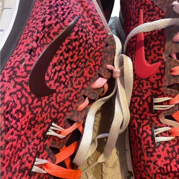 Nike Womens Free 5.0 Running Shoes•Pink •Black•Low Top•Ombre Laces •Size 9.5 - Picture 4 of 16